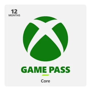 Microsoft Xbox Game Pass 12 month Core Membership | US United States | Digital Code | Automatic Instant Delivery