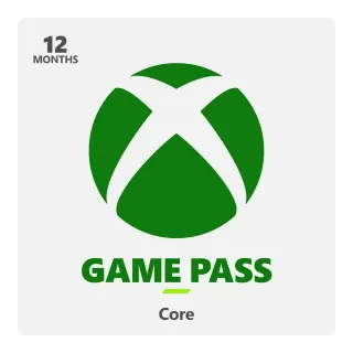 XBOX GAME PASS CORE 12MOTH