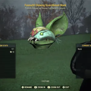 glowing scorchbeast mask