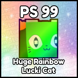 Huge Rainbow Lucki Cat