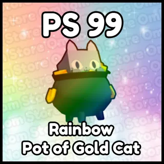 Rainbow Pot of Gold Cat