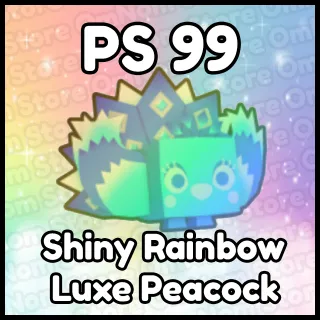 Shiny Rainbow Luxe Peacock