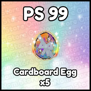 x5 Cardboard Egg
