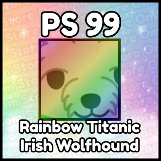 Rainbow Titanic Irish Wolfhound