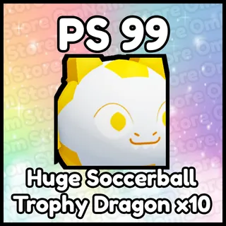 x10 Huge Soccerball Trophy Dragon