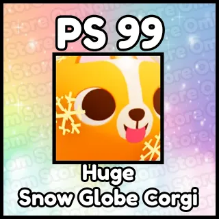 Huge Snow Globe Corgi