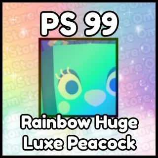 Rainbow Huge Luxe Peacock