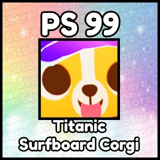 Titanic Surfboard Corgi