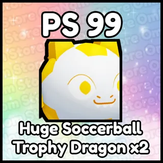 x2 Huge Soccerball Trophy Dragon