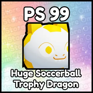 Huge Soccerball Trophy Dragon