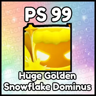 Huge Golden Snowflake Dominus