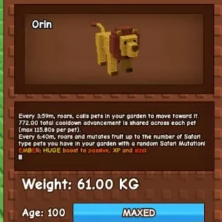Grow A Garden Lion 61kg