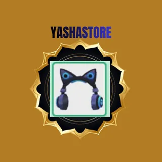 Blue cat ear headphones 