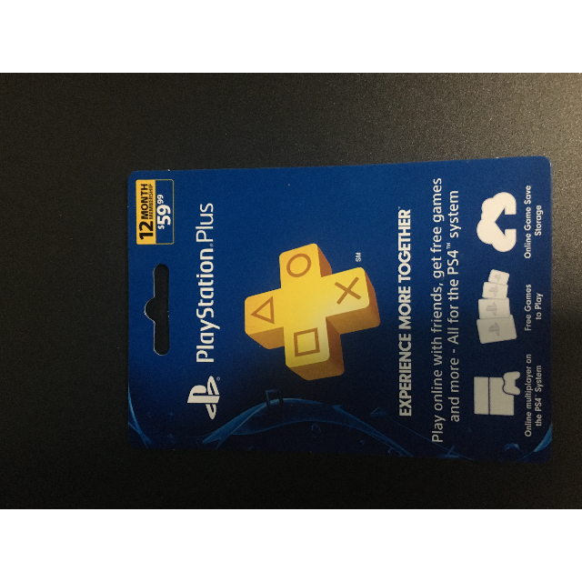 playstation plus card 1 year