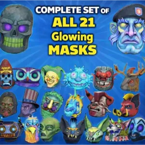 Fo76 21 Glowing Mask Set