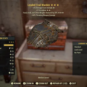 Fo76 Leaded Trail Warden