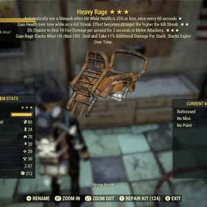 Fo76 Heavy Rage Armor