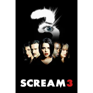 Scream 3 4K Vudu or Itunes via Paramount