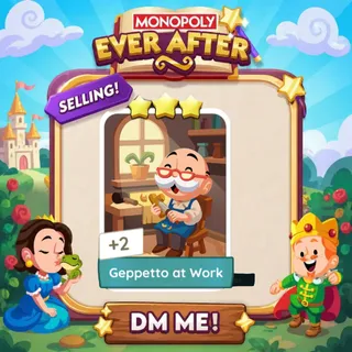 Geppetto at Work 3 Star ⭐  Monopolygo Go