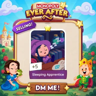 Sleeping Apprentice 1 Star ⭐ （+ 2 Free Card） Monopolygo Go