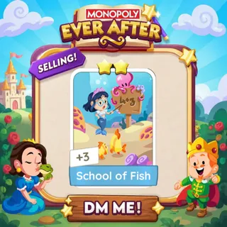 School of Fish 2 Star ⭐ （+ 2 Free Card） Monopolygo Go