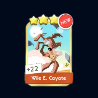 Wile E. Coyote 4 Sticker Gold Sticker - Monopoly Go Golden Blitz