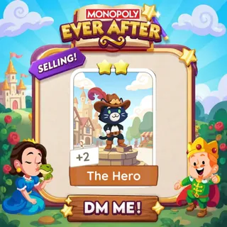 The Hero 2 Star ⭐ （+ 2 Free Card） Monopolygo Go