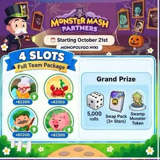 Monster Mash Partners  4 SLOT 