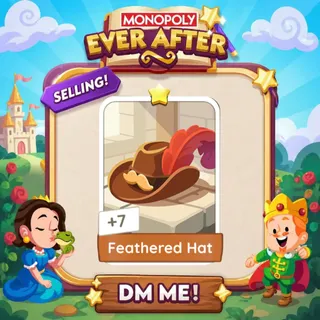 Feathered Hat 1 Star ⭐ （+ 2 Free Card） Monopolygo Go