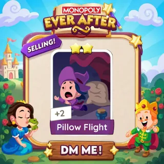 Pillow Flight 2 Star ⭐ （+ 2 Free Card） Monopolygo Go