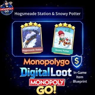 Monopoly Go  Hogsmeade Station & Snowy Potter