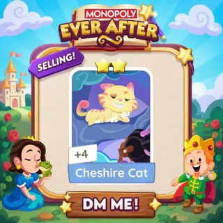 Cheshire Cat 2 Star ⭐ （+ 2 Free Card） Monopolygo Go