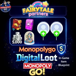 Monopoly Go Fairytale Partners 2 SLOT 10K+ Dice | All Rewards 