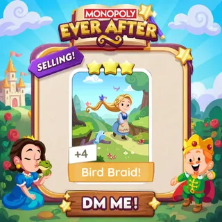 Bird Braid! 3 Star ⭐  Monopolygo Go