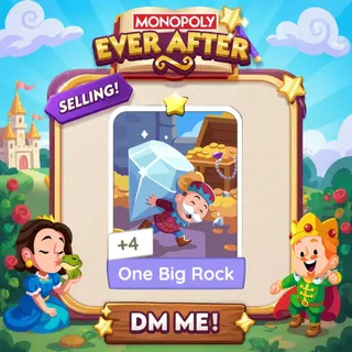 One Big Rock 1 Star ⭐ （+ 2 Free Card） Monopolygo Go