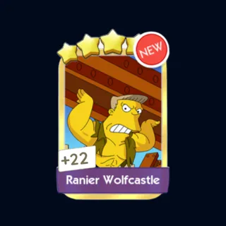 Ranier Wolfcastle 5 Sticker Gold Sticker - Monopoly Go Golden Blitz