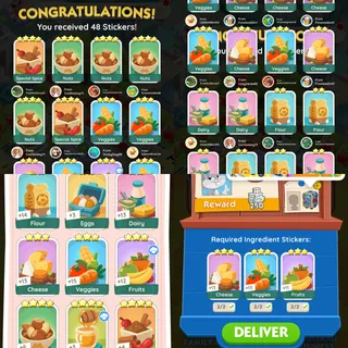 Monopoly GO | 50 Random Stickers | Any Rarity | Fast Delivery | No Pick
