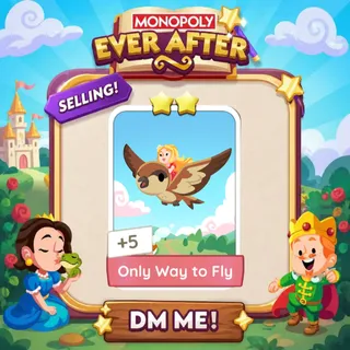 Only Way to Fly 2 Star ⭐ （+ 2 Free Card） Monopolygo Go