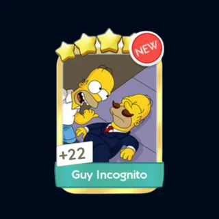 Guy Incognito 5 Sticker Gold Sticker - Monopoly Go Golden Blitz
