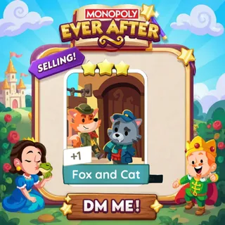 Fox and Cat 3 Star ⭐  Monopolygo Go