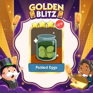 Pickled Eggs 4 Sticker Gold Sticker - Monopoly Go Golden Blitz