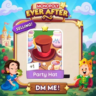 Party Hat 1 Star ⭐ （+ 2 Free Card） Monopolygo Go