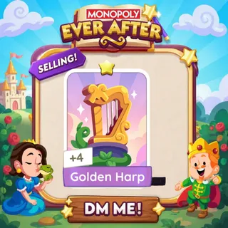 Golden Harp 1 Star ⭐ （+ 2 Free Card） Monopolygo Go