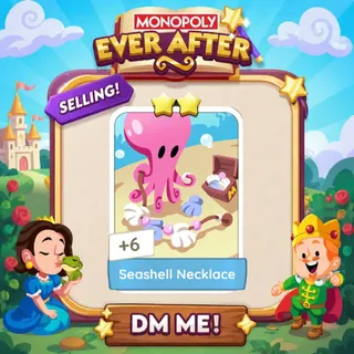 Seashell Necklace 2 Star ⭐ （+ 2 Free Card） Monopolygo Go
