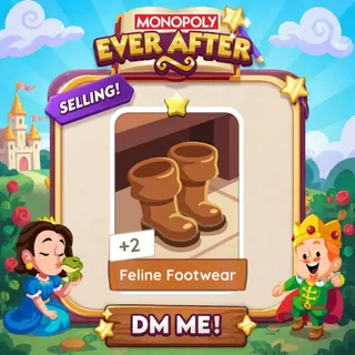 Feline Footwear 1 Star ⭐ （+ 2 Free Card） Monopolygo Go