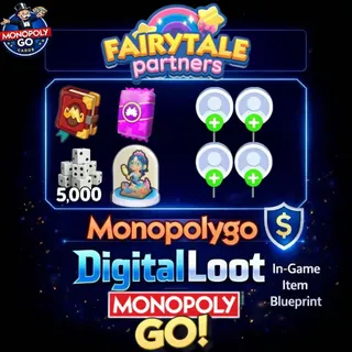 Monopoly Go Fairytale Partners 4 SLOT 10K+ Dice | All Rewards 
