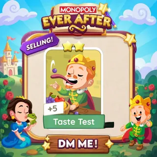 Taste Test 2 Star ⭐ （+ 2 Free Card） Monopolygo Go