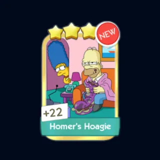 Homer's Hoagie 4 Sticker Gold Sticker - Monopoly Go Golden Blitz