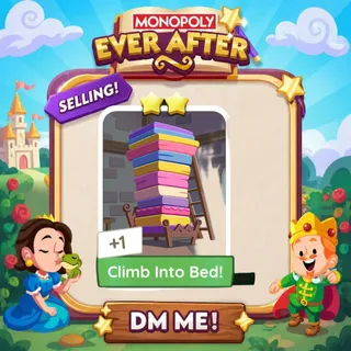 Climb Into Bed! 2 Star ⭐ （+ 2 Free Card） Monopolygo Go