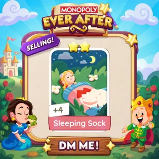 Sleeping Sock 2 Star ⭐ （+ 2 Free Card） Monopolygo Go